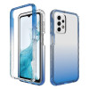 Противоударный чехол Two-color Gradient для Samsung Galaxy A23 4G - синий