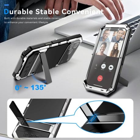 Противоударный чехол R-JUST Life Waterproof на iPhone 17 Pro - серебристый