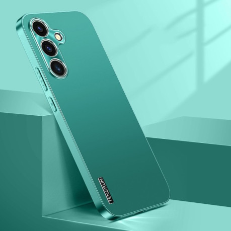Противоударный чехол Streamer Series Micro Frosted Metal Paint PC для Samsung Galaxy S25 5G - зеленый
