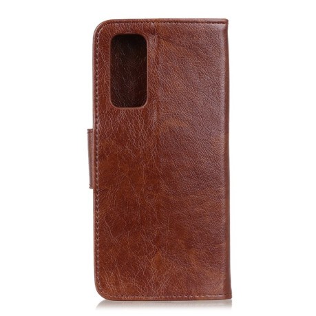 Чохол-книжка Nappa Texture Samsung Galaxy A12/M12 - коричневий