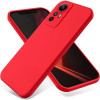 Силіконовий чохол Solid Color Liquid Silicone для Xiaomi Redmi Note 12S 4G - червоний