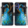 Чехол-книжка Colored Drawing Series на Motorola Moto G85 5G - разноцветный