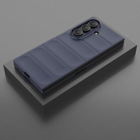 Силиконовый чехол Magic Flannel для Samsung Galaxy Fold 7 5G - синий