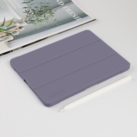 Противоударный чехол-книжка Mutural Pinyue Series для iPad mini 6 - фиолетовый