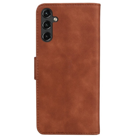 Чохол-книжка Skin Feel Pure Color для Samsung Galaxy A14 5G - коричневий