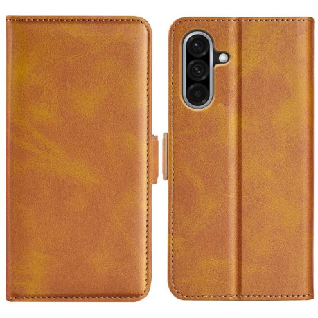 Чехол-книжка Dual-side Magnetic Buckle для Samsung Galaxy A36 - желтый