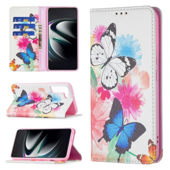 Чохол-книжка Colored Drawing Series Samsung Galaxy S22 Plus 5G - Two Butterflies