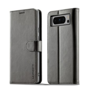 Чохол книжка LC IMEEKE Calf Texture на Google Pixel 8 Pro - сірий