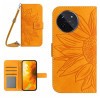 Чехол-книжка Skin Feel Sun Flower для Realme 11 4G Global - желтый