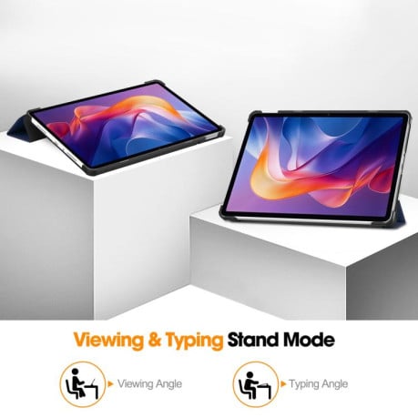 Чехол 3-fold Smart Cover для Xiaomi Redmi Pad 2 - синій