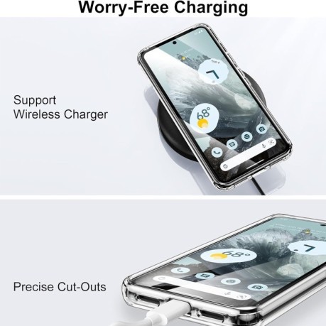 Ультратонкий чохол Transparent Frosted MagSafe для Google Pixel 8а 