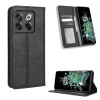 Чехол- книжка Magnetic Buckle Retro Crazy Horse Texture на OnePlus 10T 5G / Ace Pro 5G - черный