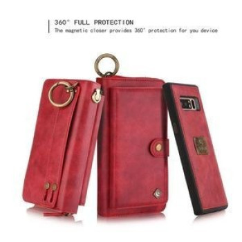 Кожаный чехол-клатч Pola на iPhone 11 - красный