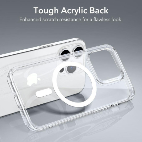 Оригинальный чехол ESR Classic Hybrid Case Black with HaloLock (MagSafe) на iPhone 14 Pro Max - прозрачный