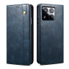 Чехол-книжка Simple Wax Crazy Horse для Xiaomi 15 Pro - синий