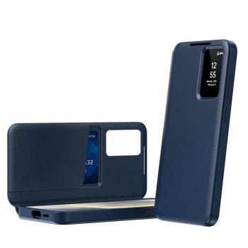 Чехол-книжка Smart View Window Leather на Samsung Galaxy S26 Ultra 5G — синий