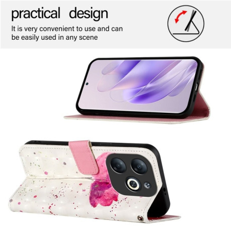 Чехол-книжка 3D Painting для Infinix Smart 8 - Flower