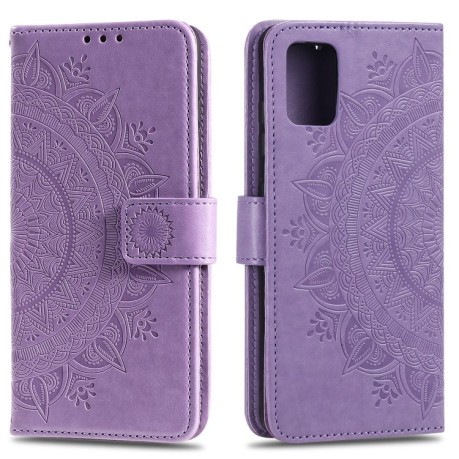 Чехол-книжка Totem Flower для Samsung Galaxy A03s - фиолетовый