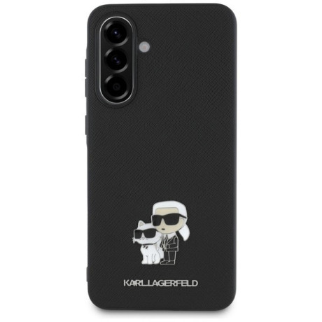 Оригінальний чохол Karl Lagerfeld Saffiano Case w/ K&amp;C Metal Logo на Samsung Galaxy A36 - Black