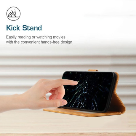 Чохол-книжка Stitching Calf Texture для Infinix Hot 50 4G - жовтий