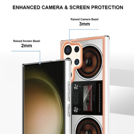 Противоударный чехол Electroplating IMD для Samsung Galaxy S24 Ultra 5G - Radio