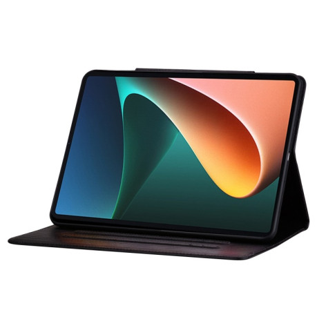 Чехол-книжка Cat Buckle Leather на Xiaomi Pad 7 / 7 Pro - черный