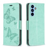 Чохол-книжка Butterflies Pattern для Samsung Galaxy A54 5G - зелений