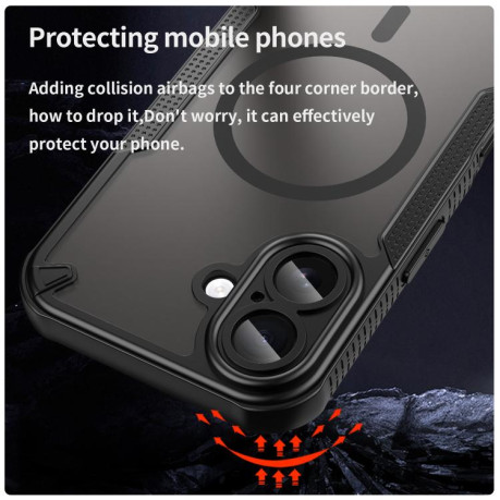 Чохол Armor Glaze з MagSafe Magnetic для iPhone 17 - чорний
