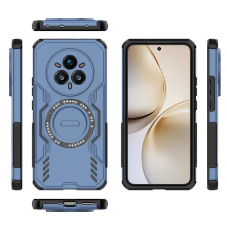 Противоударный чехол Armor Magnetic Ring для Realme 14 Pro+ 5G - синий