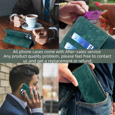 Чохол-книжка RFID Anti-theft Brush для Realme 10 Pro+ 5G - зелений