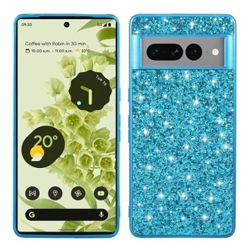 Ударозахисний чохол Glittery Powder на Google Pixel 8 Pro - синій