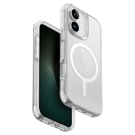 Оригінальний чохол UNIQ Combat Magclick Charging на iPhone 16 - Clear