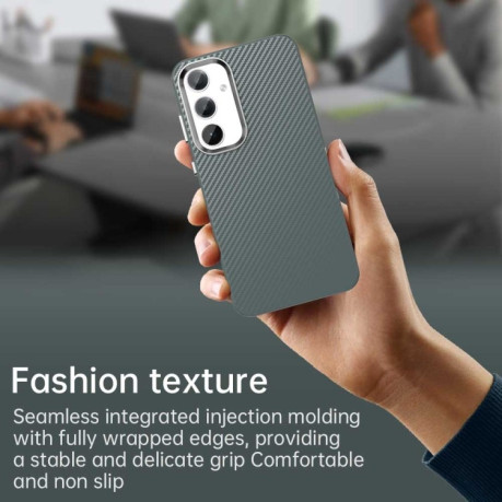 Ударозащитный чехол Carbon Fiber Series IMD на Samsung Galaxy S25 5G - серый