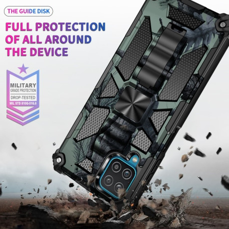 Протиударний чохол Camouflage Armor Samsung Galaxy M32/A22 4G - світло-зелений
