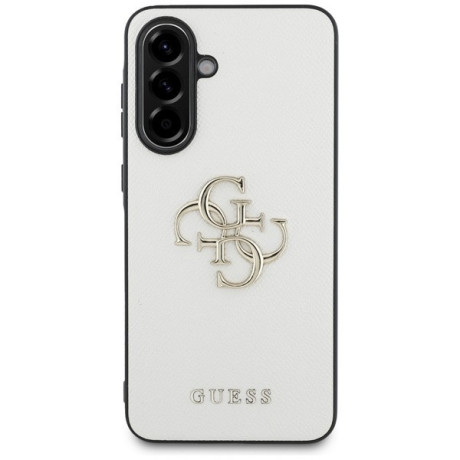 Оригинальный чехол Guess Grained Big 4G Logo Small Classic Logo для Samsung Galaxy A56 - beige
