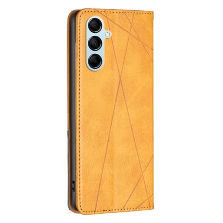 Чехол-книжка Rhombus Texture для Samsung Galaxy M14 5G - желтый