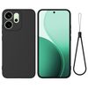 Силіконовий чохол Solid Color Liquid Silicone для OPPO Reno15 Pro 5G Global — чорний