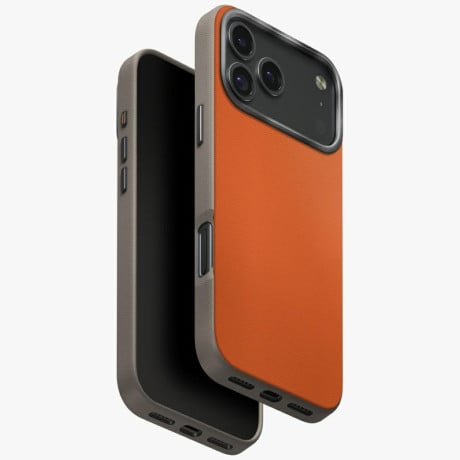 Оригинальный чехол Uniq Lyden DS Magclick Charging на iPhone 17 Pro Max  - Orange-Gray