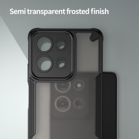 Протиударний чохол Armor Glaze PC Hybrid для Motorola Moto G75 5G - чорний