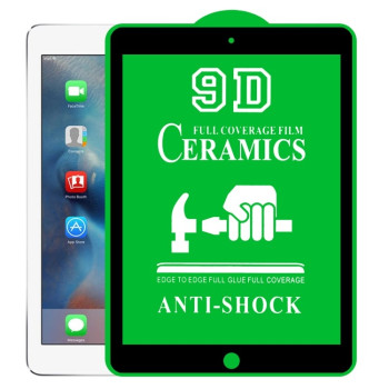 Защитное стекло Ceramic 9D Full Screen Full Glue для iPad Air / Air 2 9.7 - черное