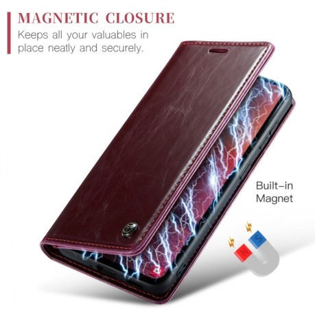Чехол-книжка CaseMe 003 Series на Samsung Galaxy A35 5G - красный