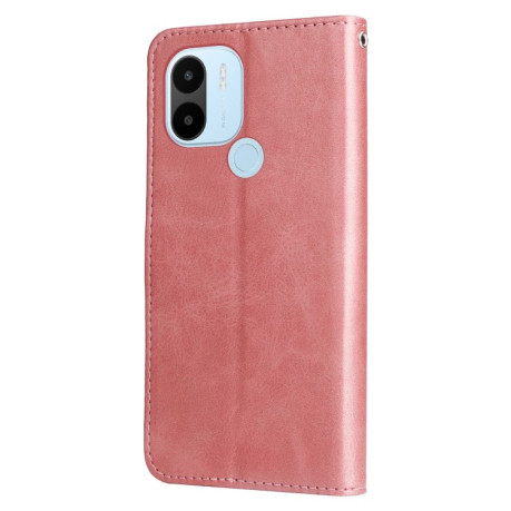 Чехол-книжка Fashion Calf Texture для Xiaomi Redmi A1+/A2+ - розовое золото