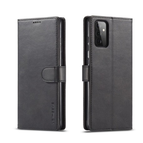 Чохол книжка LC.IMEEKE Calf Texture Samsung Galaxy A72 - чорний