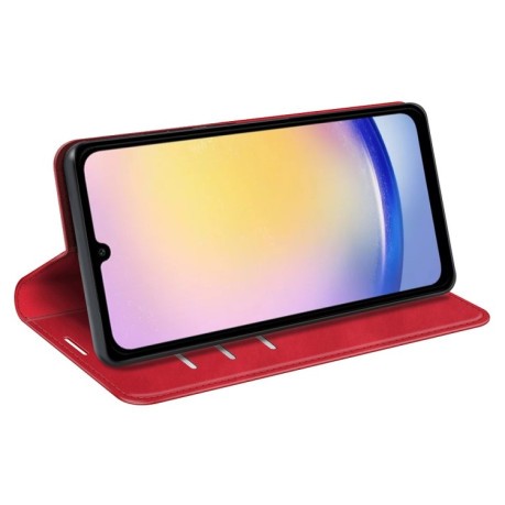 Чохол-книжка Retro Skin Feel Business Magnetic  для Samsung Galaxy A26 - червоний