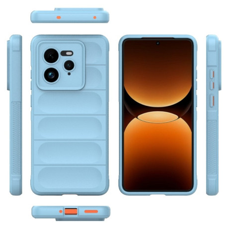 Силиконовый чехол Magic Flannel для Realme GT 7 Pro 5G - голубой