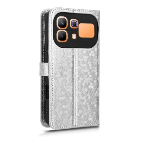 Чохол-книжка Honeycomb Dot на Infinix Note 60 5G / 60 Pro 5G — сріблястий