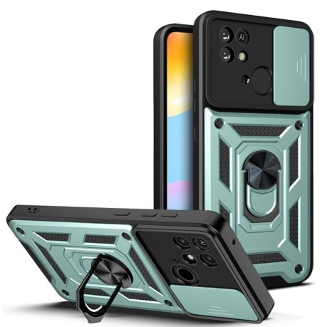 Чохол протиударний Camera Sliding для Xiaomi Poco C40/Redmi 10c - зелений