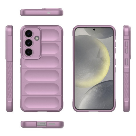 Силіконовий чохол Magic Flannel для Samsung Galaxy S25 5G - фіолетовий
