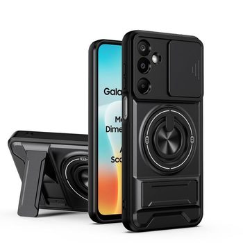 Протиударний чохол Escase зі шторкою камери на Samsung Galaxy M16 — чорний