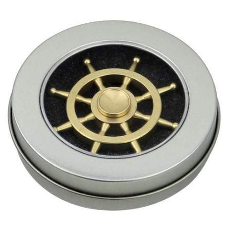 Металлический золотой спиннер Fidget Spinner Rudder Shape